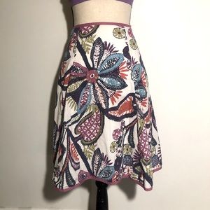 Super cute Boden floral paisley skirt